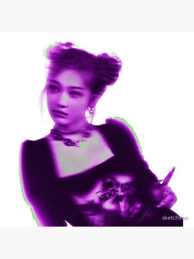 Alternative view of Savage Ningning aespa Y2k Futuristic Throw Pillow
