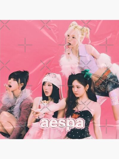 Alternative view of aespa Hot Mess Throw Pillow