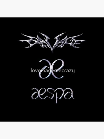 Alternative view of aespa Savage Logos Throw Pillow