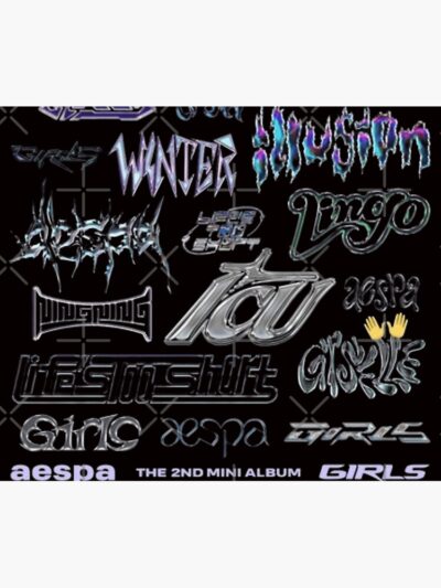 Alternative view of aespa Logos Tapestry