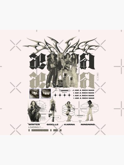 Alternative view of aespa Kpop Inspired Tapestry