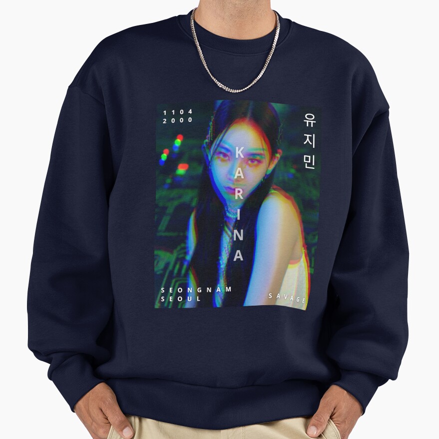 aespa Karina Savage Glitch Version Sweatshirt - Image 5