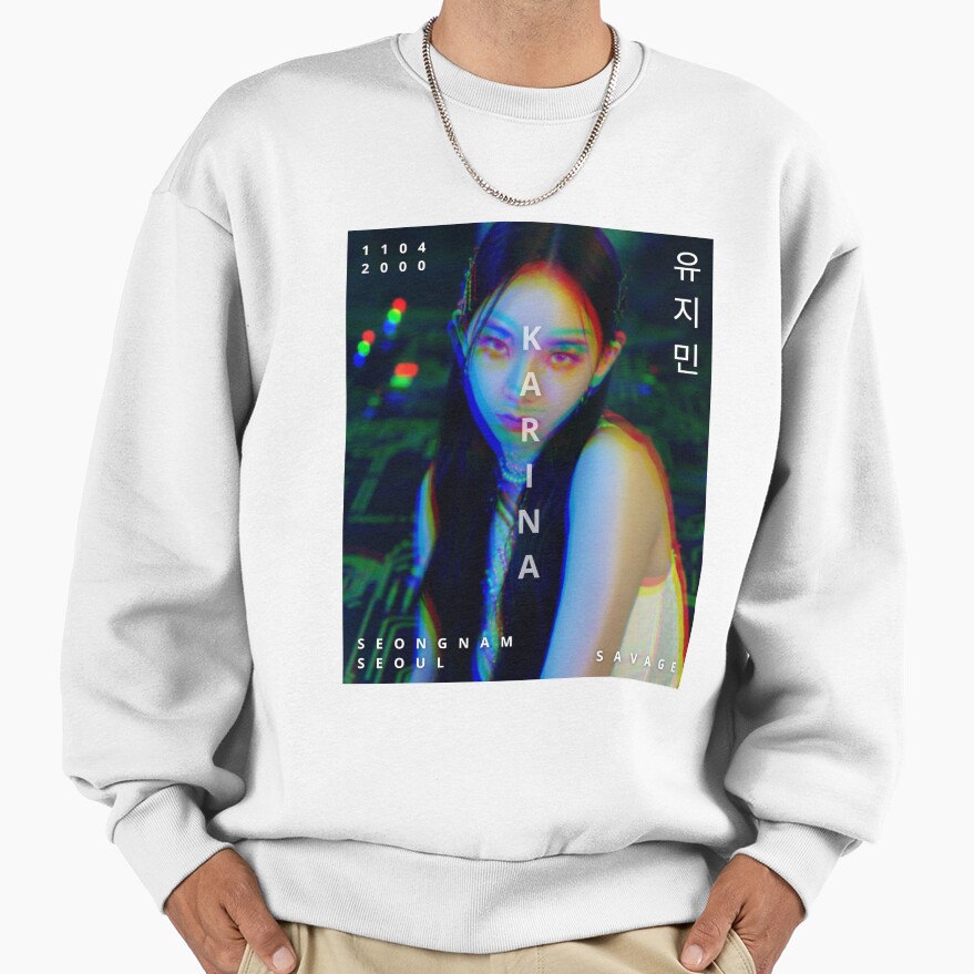 aespa Karina Savage Glitch Version Sweatshirt - Image 2