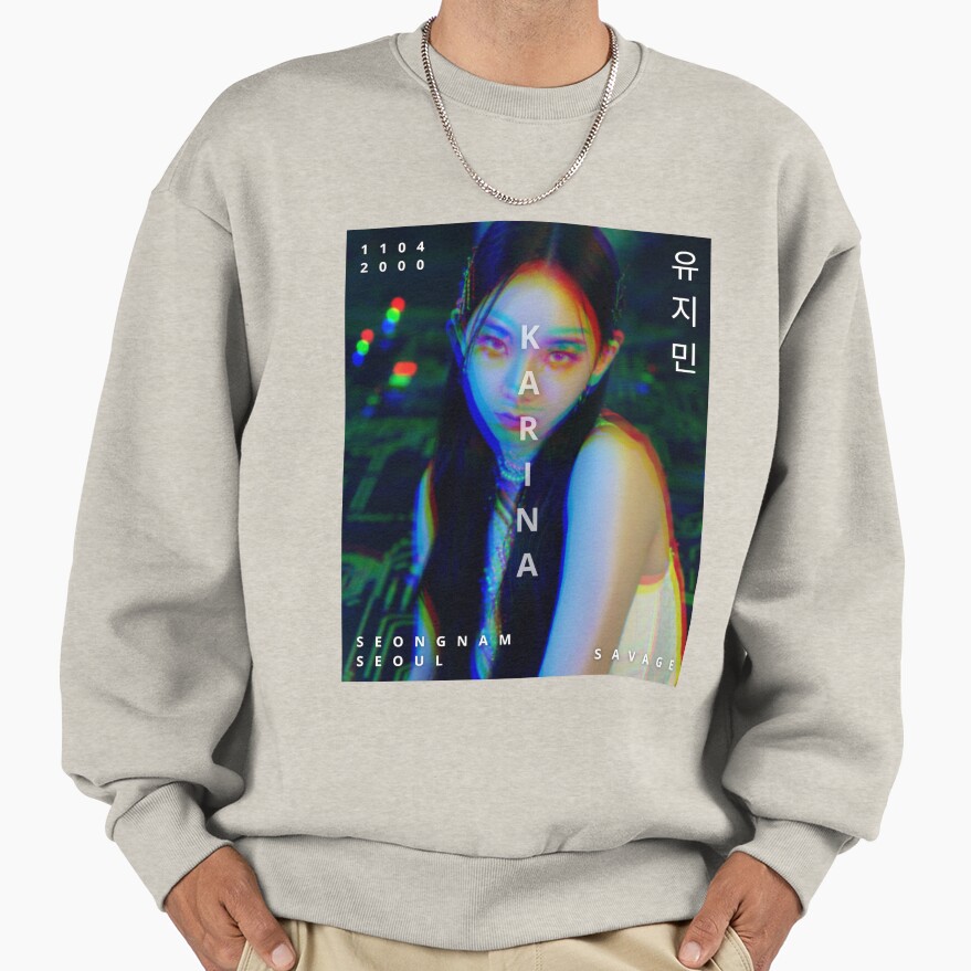 aespa Karina Savage Glitch Version Sweatshirt - Image 3