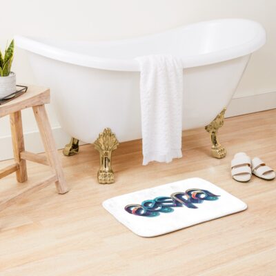 Alternative view of aespa Logo Futuristic Bath Mat