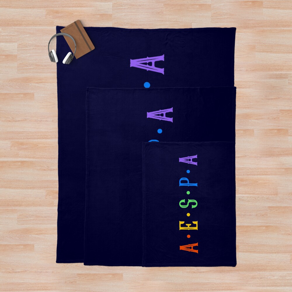 aespa Colorful Throw Blanket - Image 3