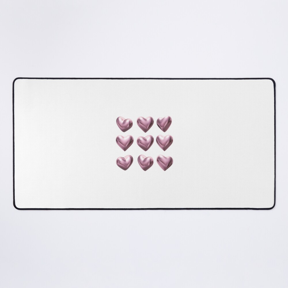Pink Chrome Hearts Mouse Pad