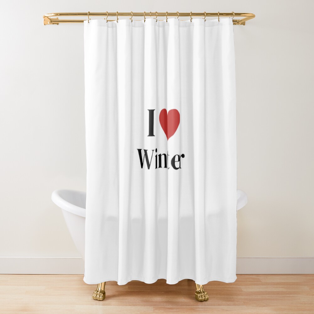 aespa Winter Shower Curtain