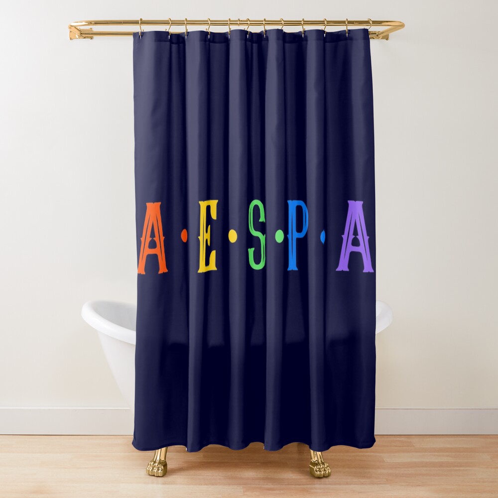 aespa Colorful Shower Curtain