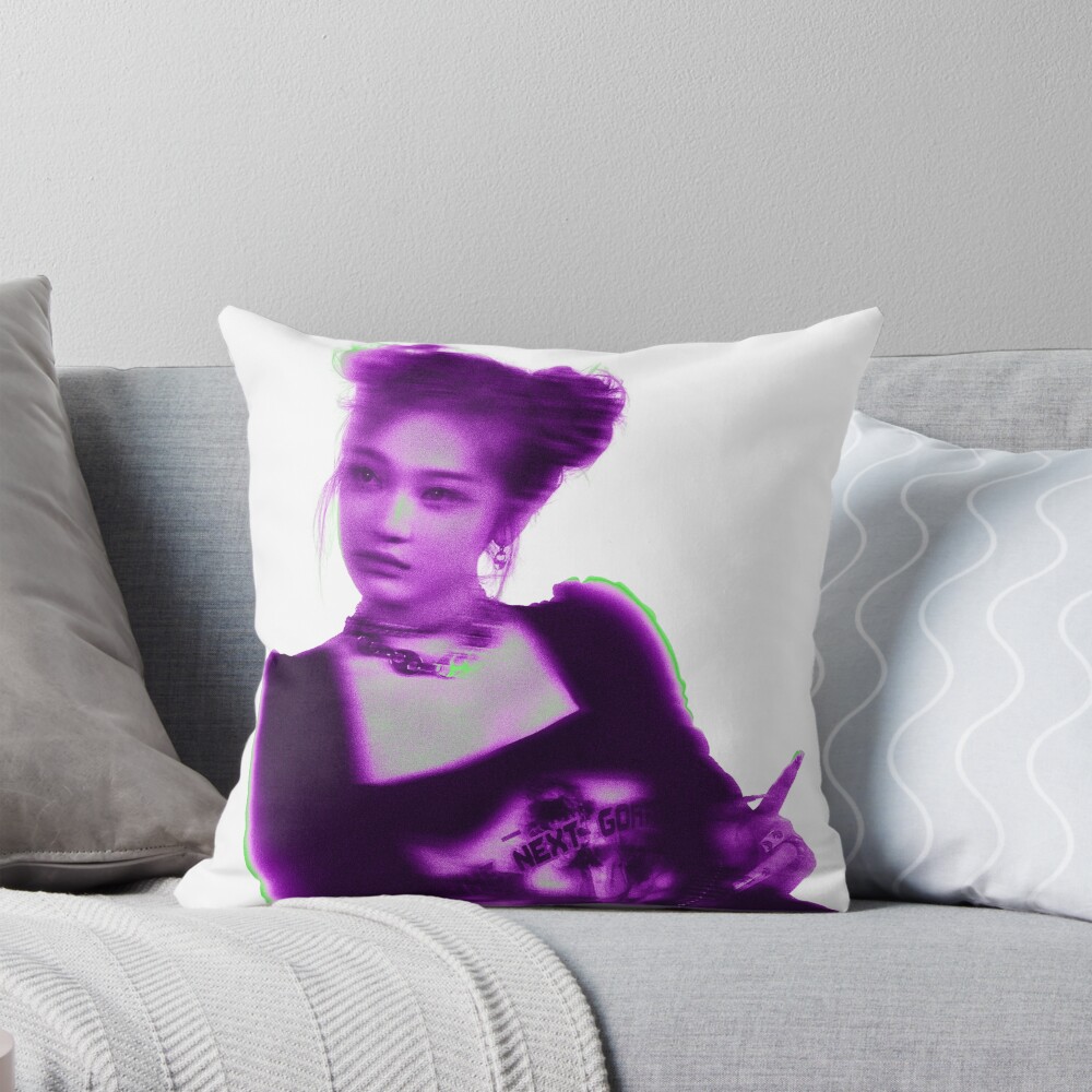 Savage Ningning aespa Y2k Futuristic Throw Pillow